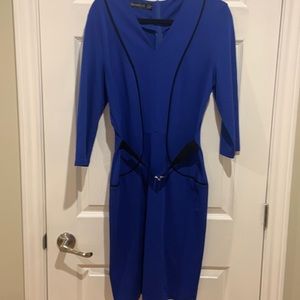 BOGO free.Royal blue dress with black piping.Higher priced item will be charged